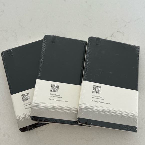 Brand New set of 3 Moleskine Classic Notebook Pocket Size - Picture 2 of 3